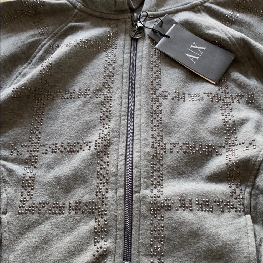 A/X Armani Exchange 1/3 sleeve hoodie - Picture 4 of 11